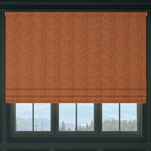 HOUSE Llewelyn-Bowen Divina Made To Measure Blackout Roman Blind in Burnt Orange