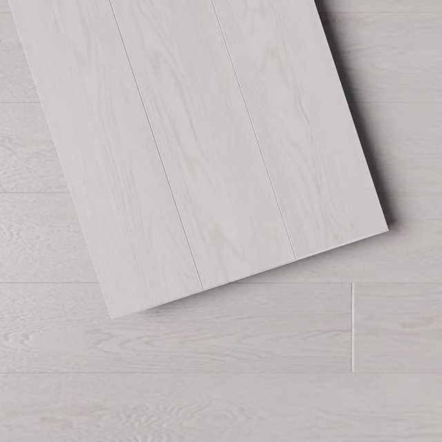 Komore 14 Piece Wood Look SPC Vinyl Flooring in White