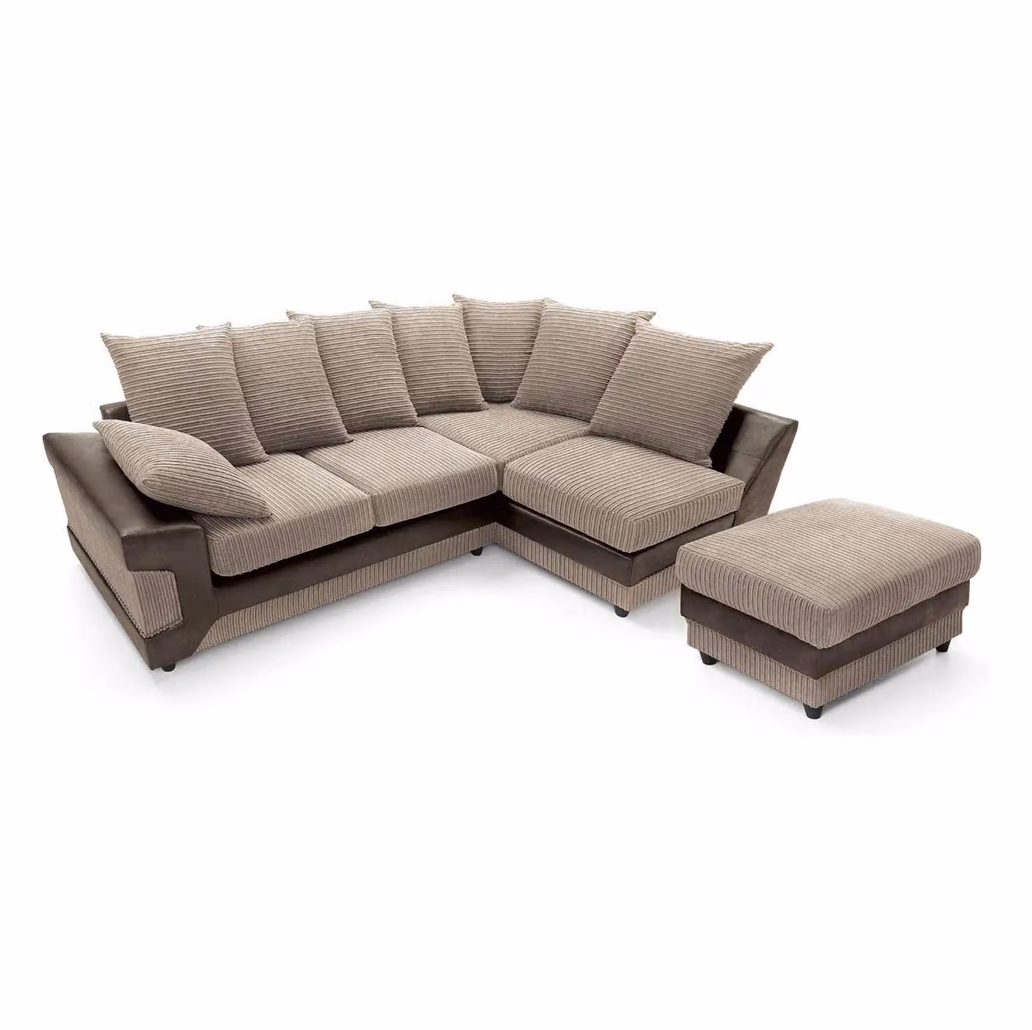 Snugg Furniture UK Limited Kensington Right Hand Corner Sofa in Striped Fabric – 2