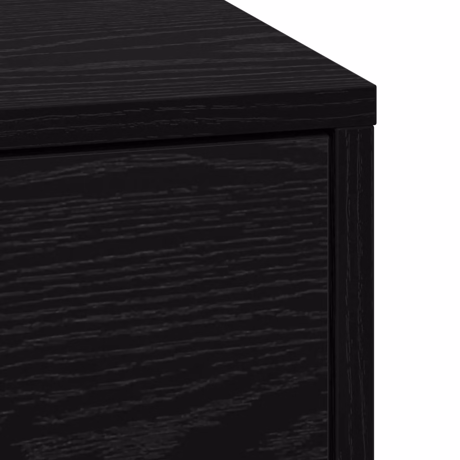 Berkfield Home Modern Black Oak Bedside Cabinet with Integrated LED Lighting – 5