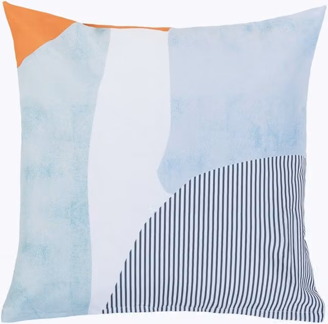 Gardenista Abstract Printed Garden Scatter Cushion Cover in Glade Ravine White