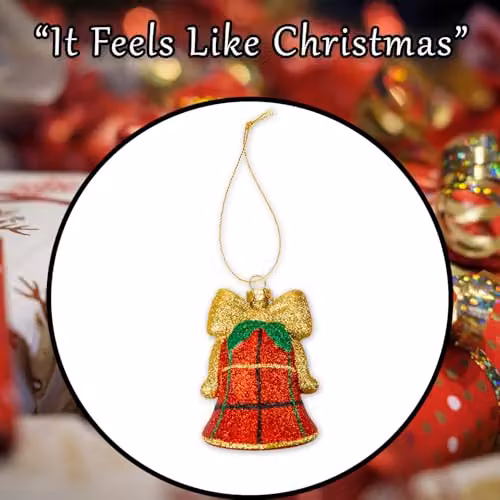 VFM e-Store Red Christmas Hanging Bell Pendant, H x W x D: 9.0 x 5.7 x 5.7 cm – 8