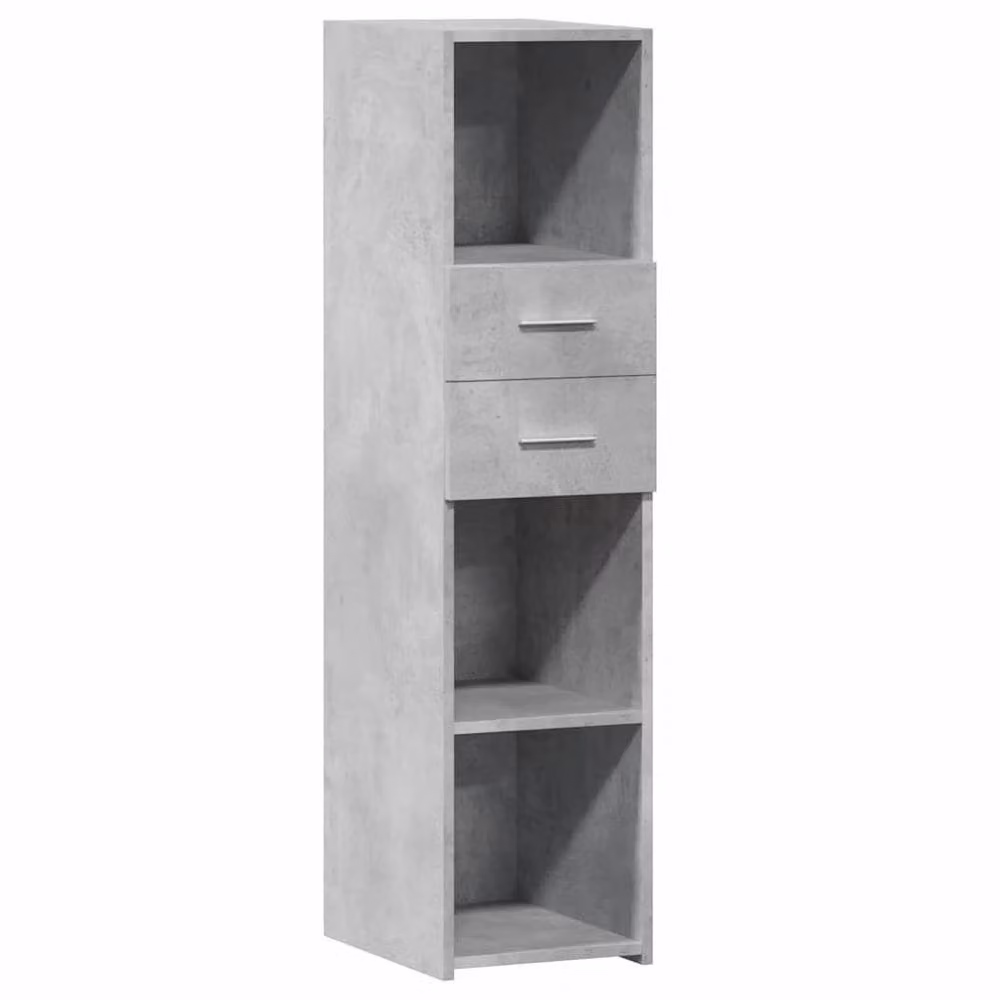 Berkfield Home Highboard in Concrete Grey, W/D/H: 30 x 42.5 x 124 cm – 2