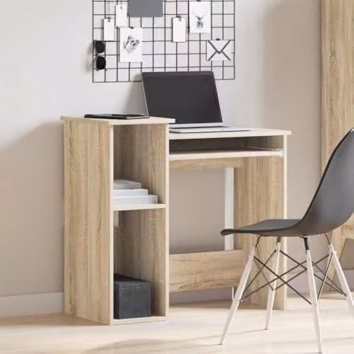 vidaXL Modern Computer Desk in Brown, W/D/H: 84 x 40 x 78 cm – 2