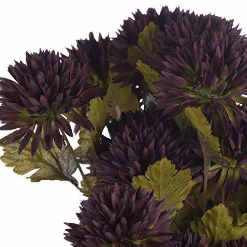 Hill Interiors Love Lace Chocolate Chrysanthemum Artificial Flower in Brown – 2
