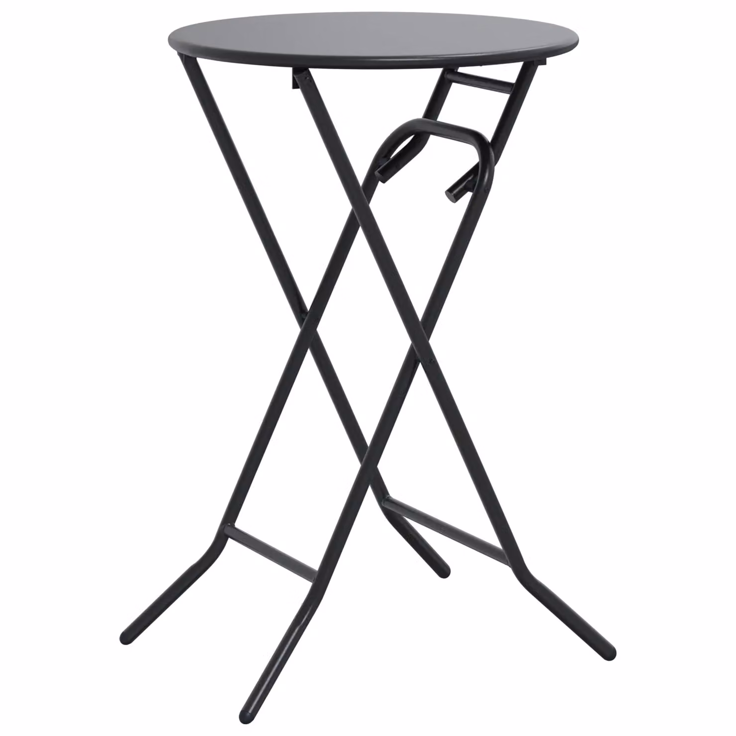 Berkfield Home Folding Garden Table in Anthracite Steel, W/D/H: 72 x 50 x 50 cm – 2