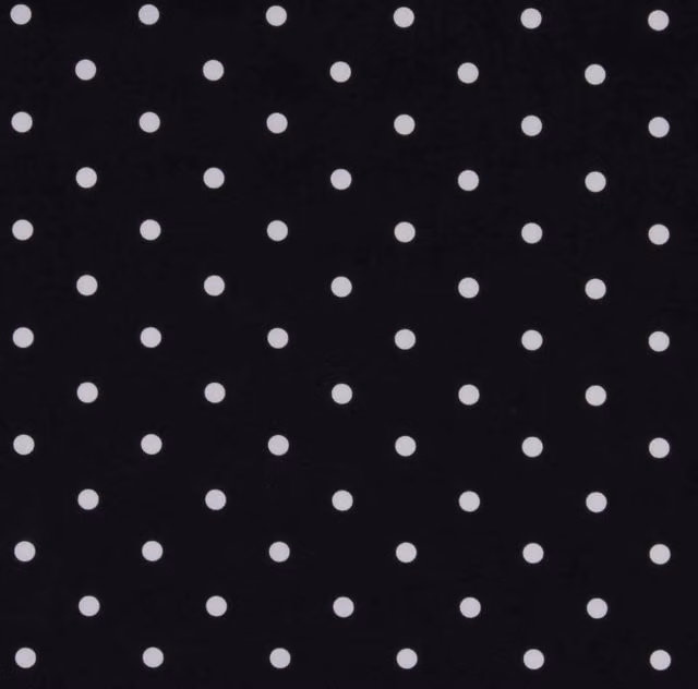 Clarke & Clarke Dotty Fabric in Charcoal and White