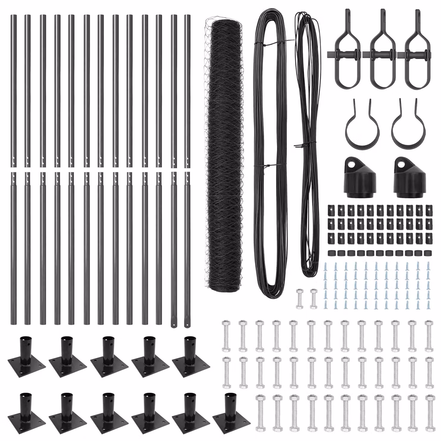Berkfield Home Grey Metal Fencing Set of 2, Length: 25 m, Height: 1.2 m – 3