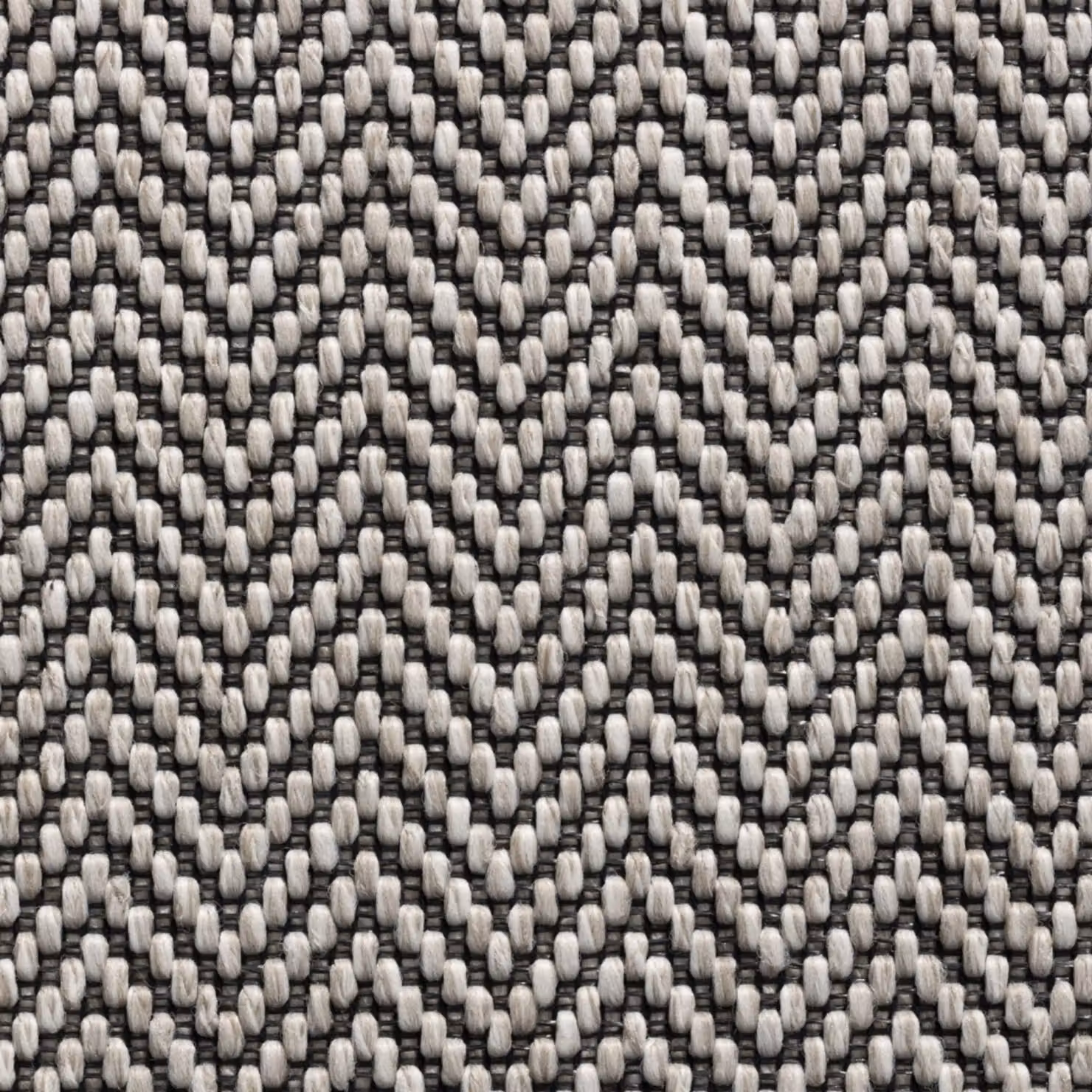 RainbowHome Herringbone Java Stair Runner in White with Grey Cotton Border, W/D/H: 20 x 12 x 12 cm – 3