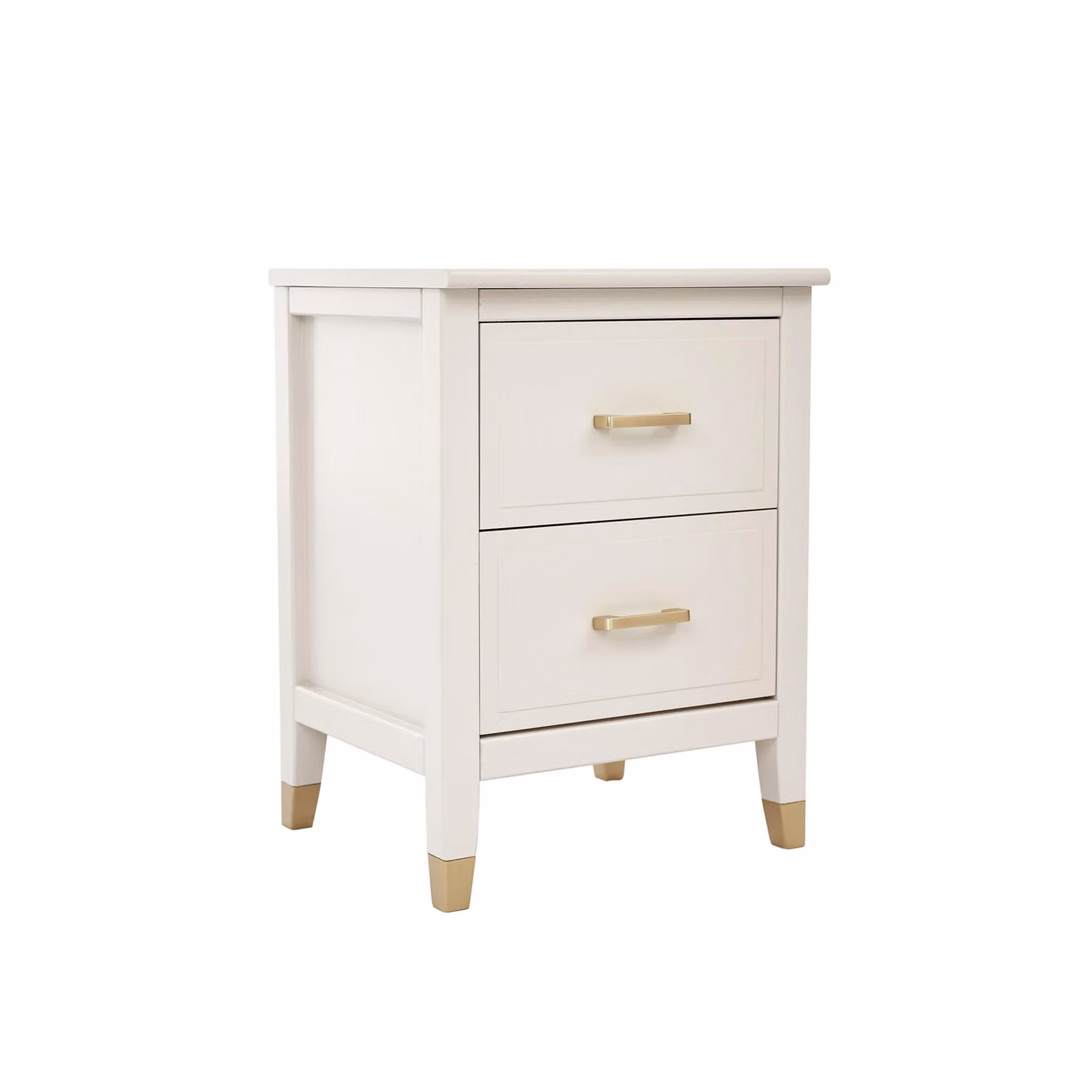 Cabinet Bits Palazzi 2 Drawer Bedside Table in White – 3