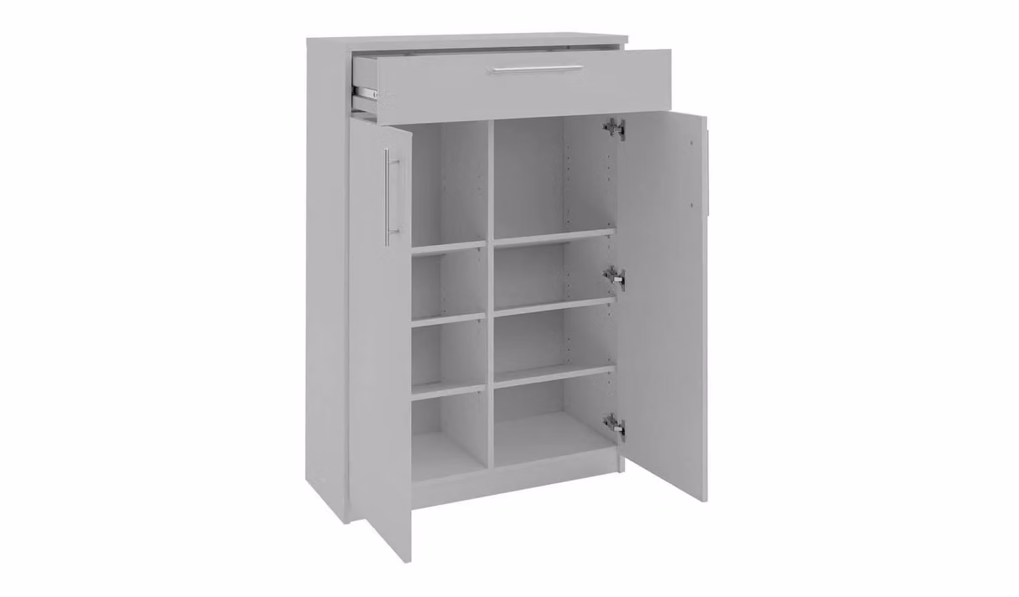 Cheap Furniture Warehouse Brisbane 2 Door Shoe Storage Cabinet in Grey