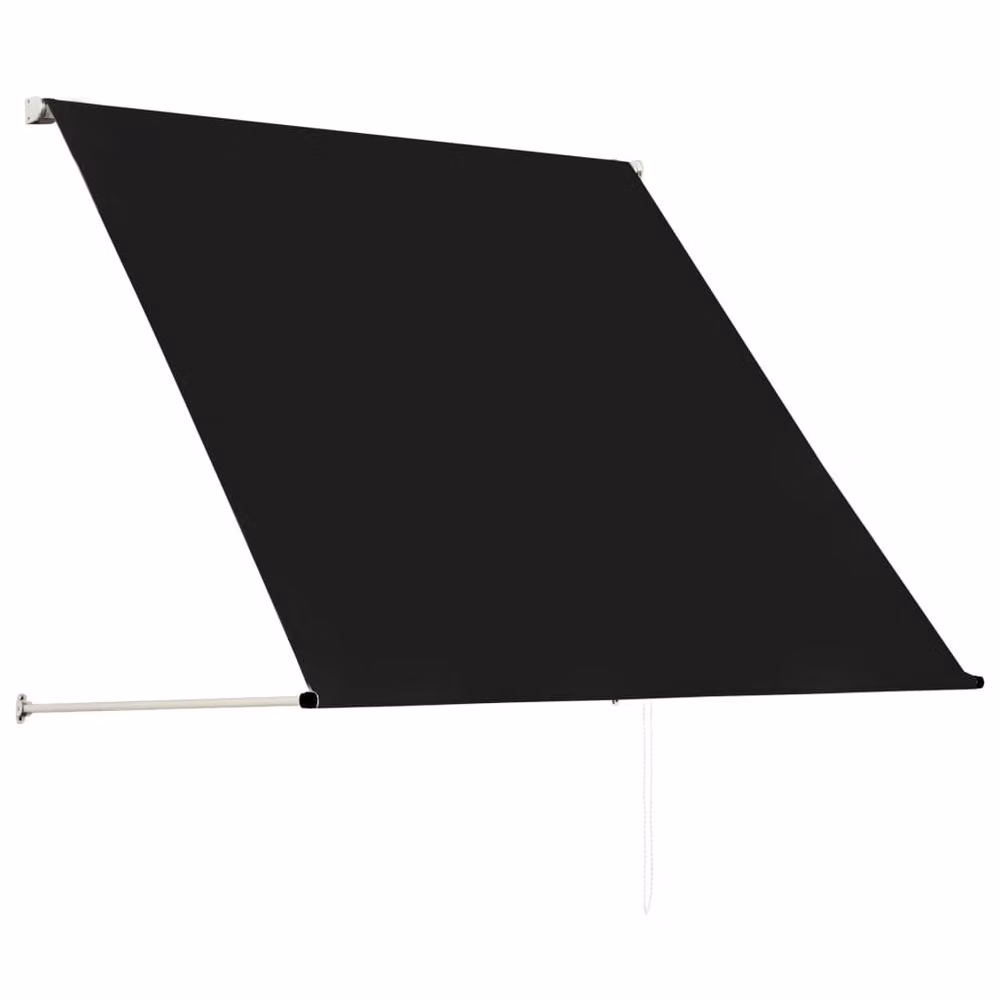 Berkfield Home Manual Retractable Awning in Anthracite Black, W: 100 cm, H: 150 cm – 3