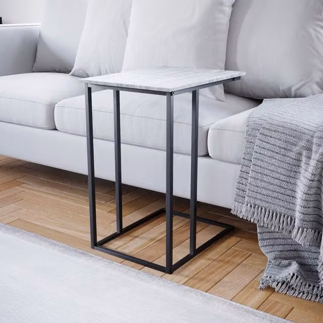 Vida Designs Brooklyn Industrial Side Table in Grey