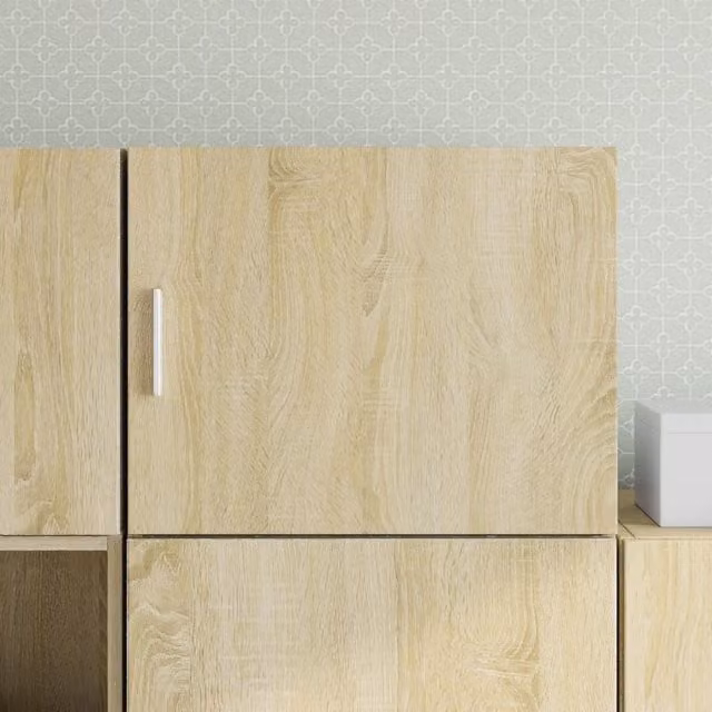 Berkfield Home Sonoma Oak Wall Cabinet in Brown, W/D/H: 50 x 42.5 x 40 cm