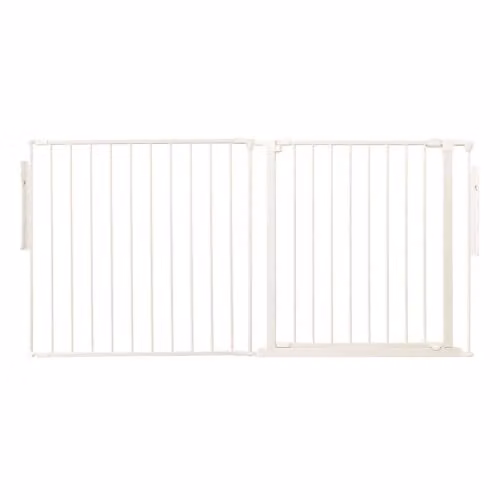 Safetots Premium Multi Panel Room Divider with Swing Door, White, Width: 154 cm, Height: 70 cm