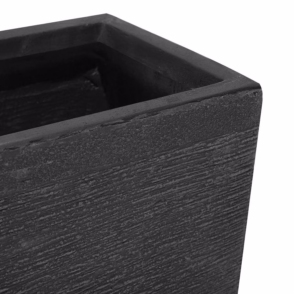 Wyld and Coco Black Fibre Clay Planter Tub, H 80 x W 37 x D 38 cm – 5