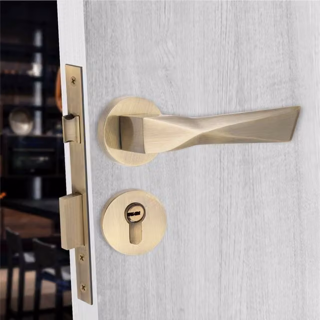 Golden Grace Brass Key Hole Cover Escutcheon in Gold and Yellow