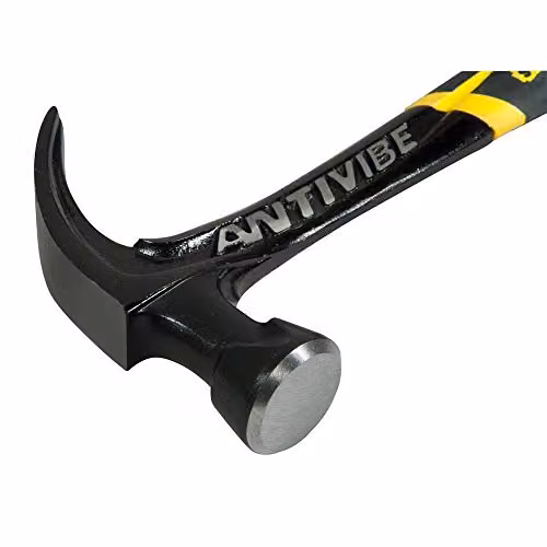 Stanley FatMax Antivibe All Steel Curved Claw Hammer, 450g, Black – 4