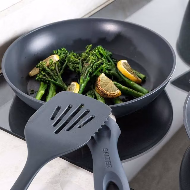 Salter Marino Non-Stick Aluminium Frying Pan, Black, 24cm
