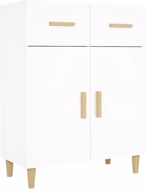 Berkfield Home White Classic Sideboard, W/D/H: 69.5 x 34 x 89 cm – 1