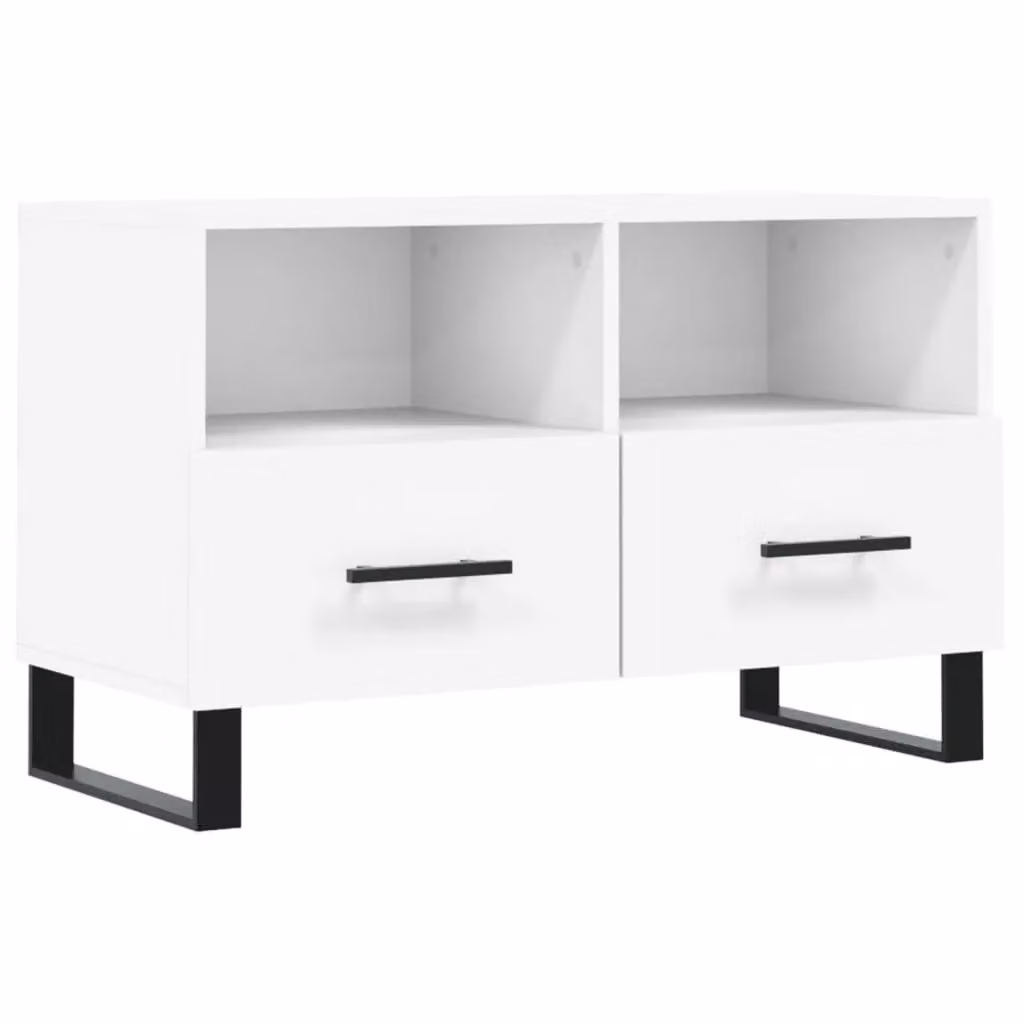 Berkfield Home Modern White TV Cabinet W/D/H: 80 x 36 x 50 cm – 2