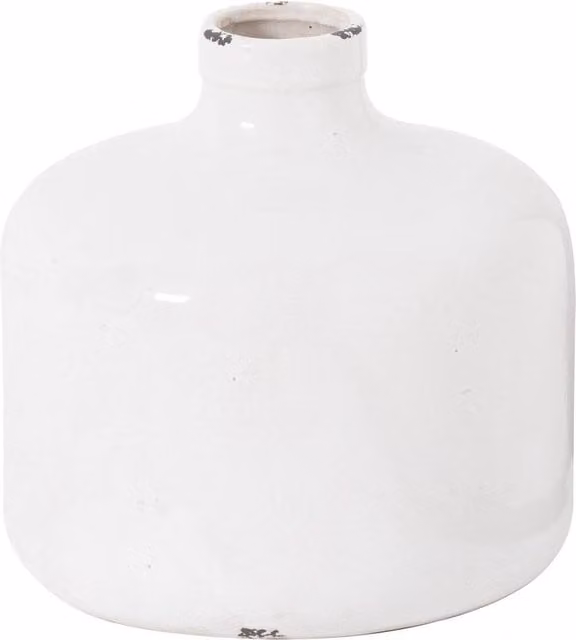 Hill Interiors Garda Eve Ceramic Tabletop Vase in White