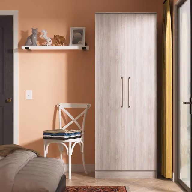 Ready Assembled 2 U Gloucester 2 Door Wardrobe in Light Grey – 1