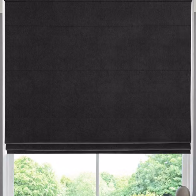Terrys Florence Velvet Made to Measure Roman Blind in Black
