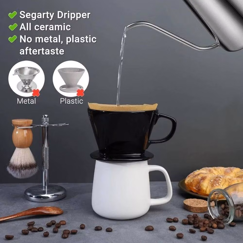 PAWNORA Single Cup Over Coffee Maker in Black – 2