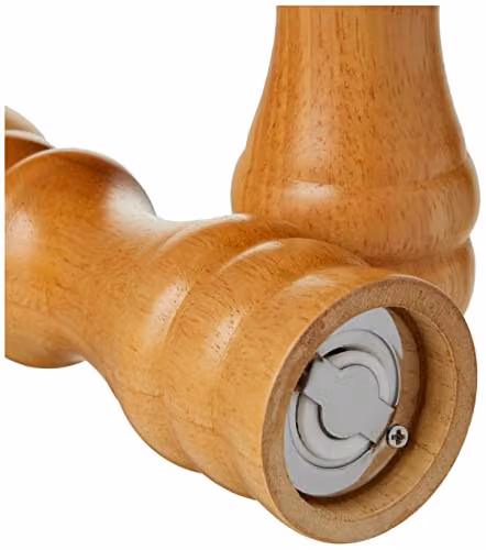 Premier Housewares Salt and Pepper Mill Set in Sand and Brown, Set of 2 – 3