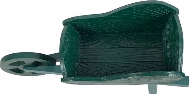 KDMK Green Ornamental Wheelbarrow Planter Tub