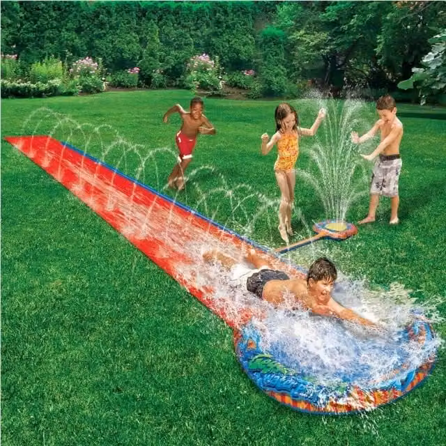 Rexco Red Garden Water Slide with Spray and Slide – 1