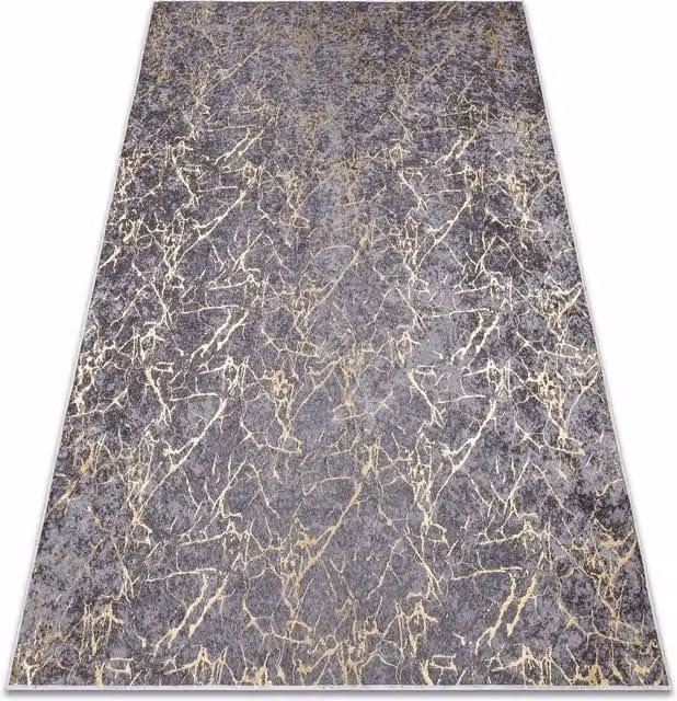 RugsX Miro Grey Modern Rectangular Polyester Rug, W: 160 cm, D: 220 cm