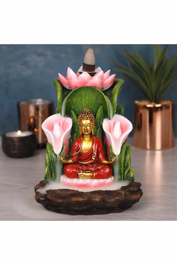 KDMD Multicolour Buddha Backflow Incense Burner – 3