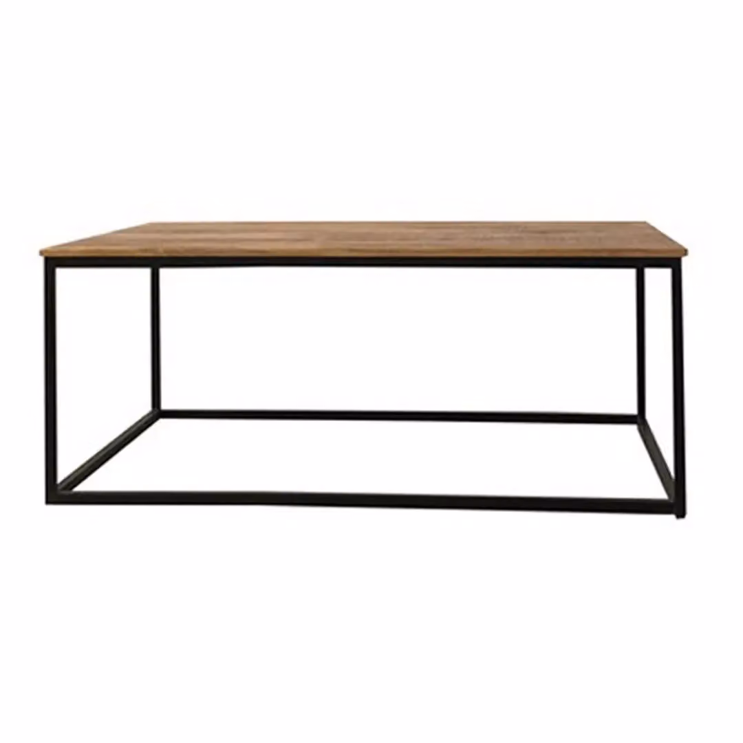 Jaipur Furniture Ltd Industrial Mango Wood and Iron Coffee Table in Brown, W110 x D60 x H45 cm – 2