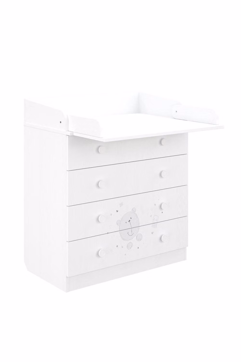 Shefa Line Shefa 800 Kids Changing Dresser in Teddy White – 2