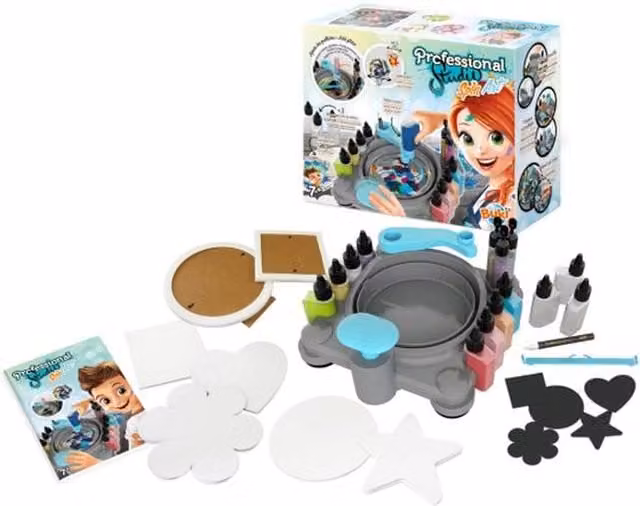 Buki Professional Studio Spin Art Motorised Creative Kit in Grey