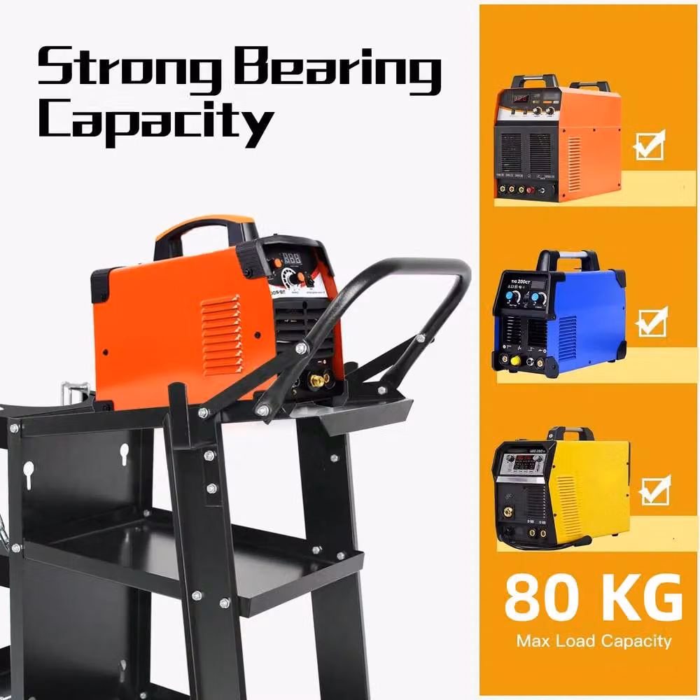 Dprodo Heavy Duty Rollable Steel Welding Cart in Black, W/D/H: 60 x 80 x 45 cm – 2