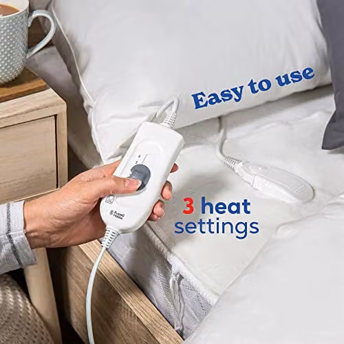 Russell Hobbs RHEDB6002 White Double Fitted Electric Underblanket with 3 Heat Settings, W/D/H: 140 x 150 cm – 4