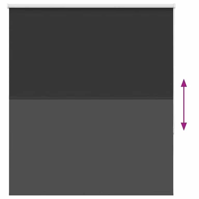 Berkfield Home Blackout Roller Blind, Black Polyester, W: 140 cm, H: 150 cm