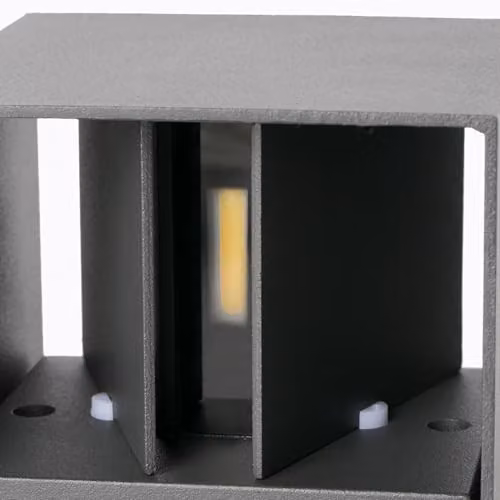 Netlighting Olan LED Outdoor Up Down Wall Light in Grey IP54 – 3