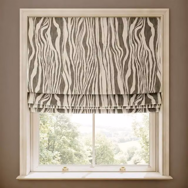 House of Hackney Dazzle Cotton Linen Blind in Cedar Grey