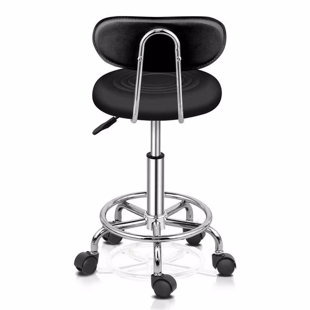 NESTLUNE Black Salon Stool for Massage, Barber, Hairdressing and Manicure Professional Use – 2