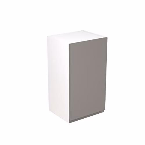 KITCHEN KIT Flatpack Bridging Wall Cabinet with J-Pull Doors in Dust Grey Matt, W/D/H: 40.0 x 33.01 x 72.0 cm
