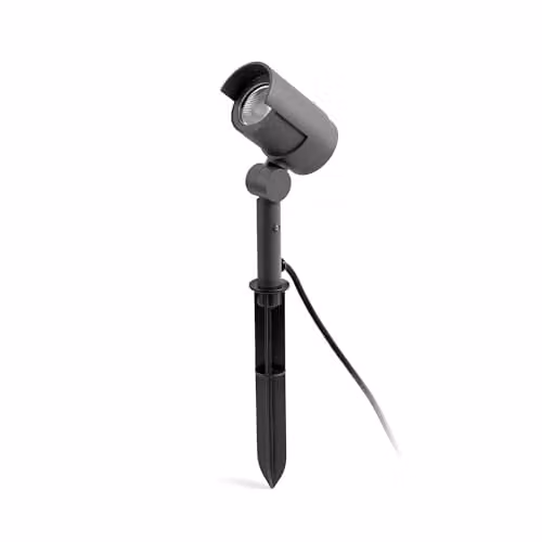 Netlighting Foc LED Outdoor Ground Spike Light in Grey with Adjustable Bulb – 1