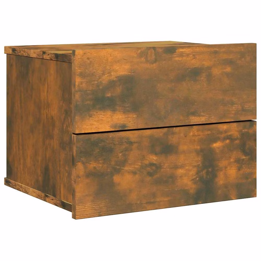 Berkfield Home Classic Bedside Cabinet in Smoked Oak Brown, W/D/H: 40 x 30 x 30 cm – 3