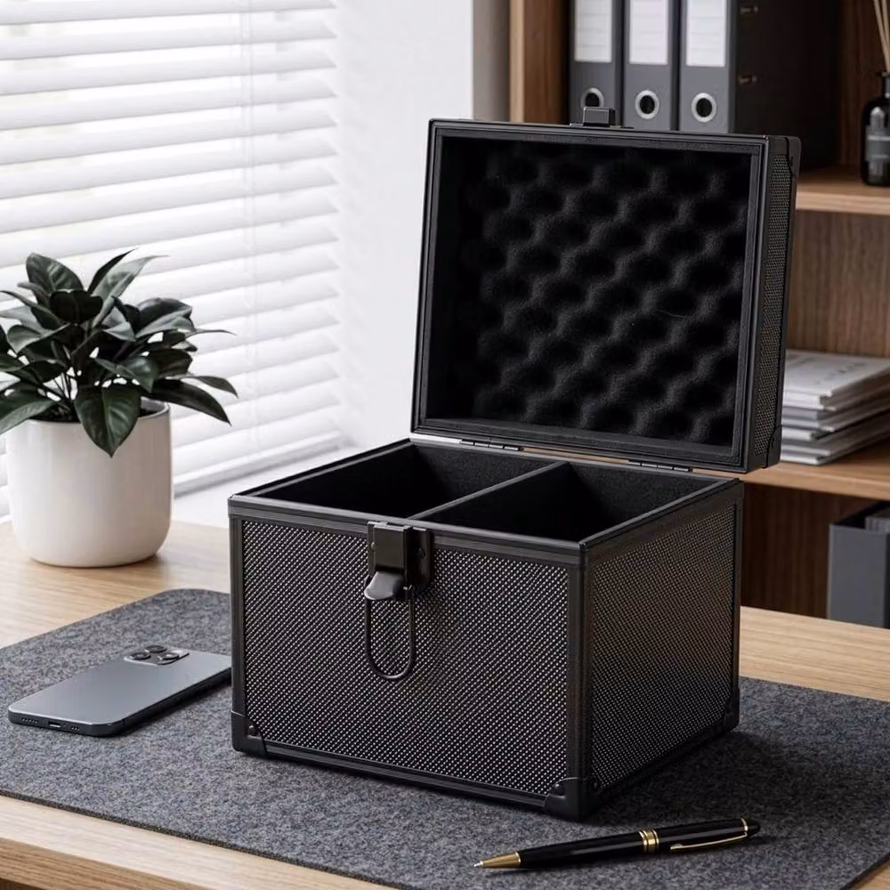 VOGREX Black Aluminum Alloy Graded Sports Trading Card Storage Box – 3