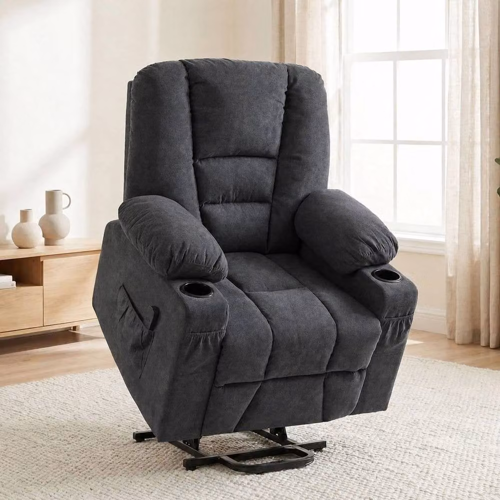 FORGEVIO Riser and Recliner Chair with Remote Control in Dark Grey – 5
