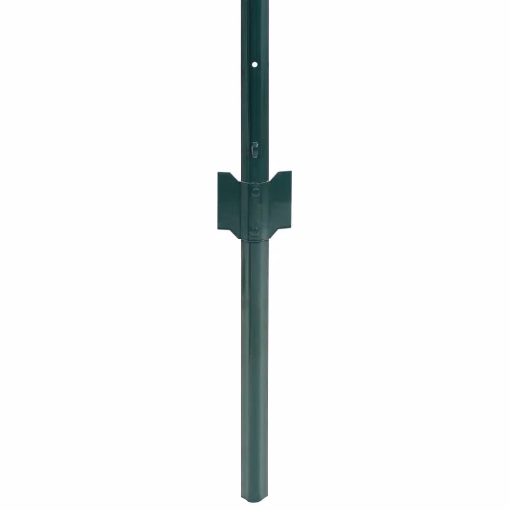 Berkfield Home Euro Fence Green PVC-Coated Steel Fencing, W: 20 m, H: 1 m – 3