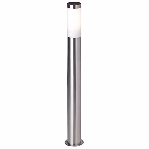CGC Lighting Aster Stainless Steel Silver Outdoor Post Bollard Light – 3